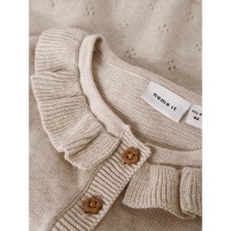 NAME IT Strik Cardigan Diame Peyote Melange
